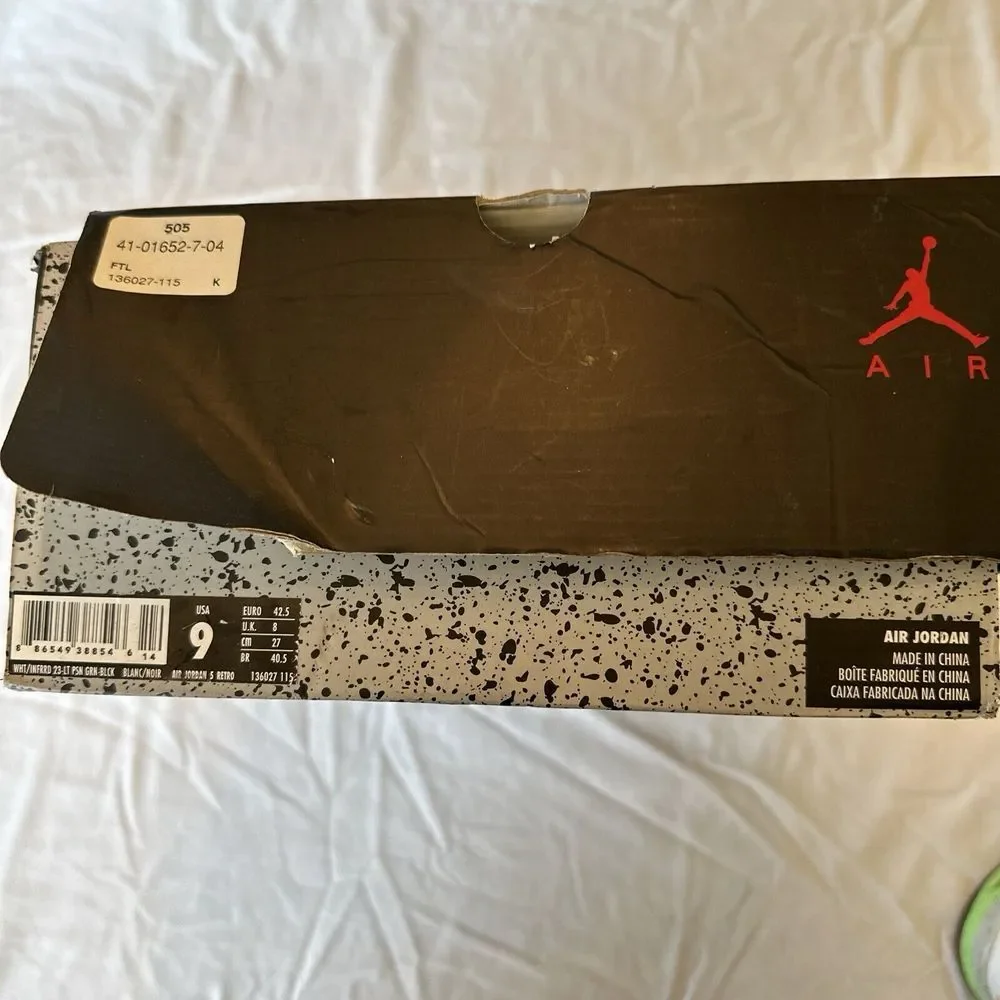 Nike‎ Air Jordan 5 Retro Pro Stars Men's 9 2015 Basketball Sneakers 136027-115